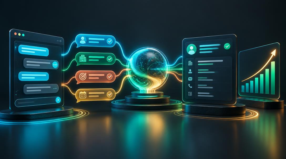AI Chatbots for Lead Generation: What Converts in 2026 — editorial guide cover by Socialfelio
