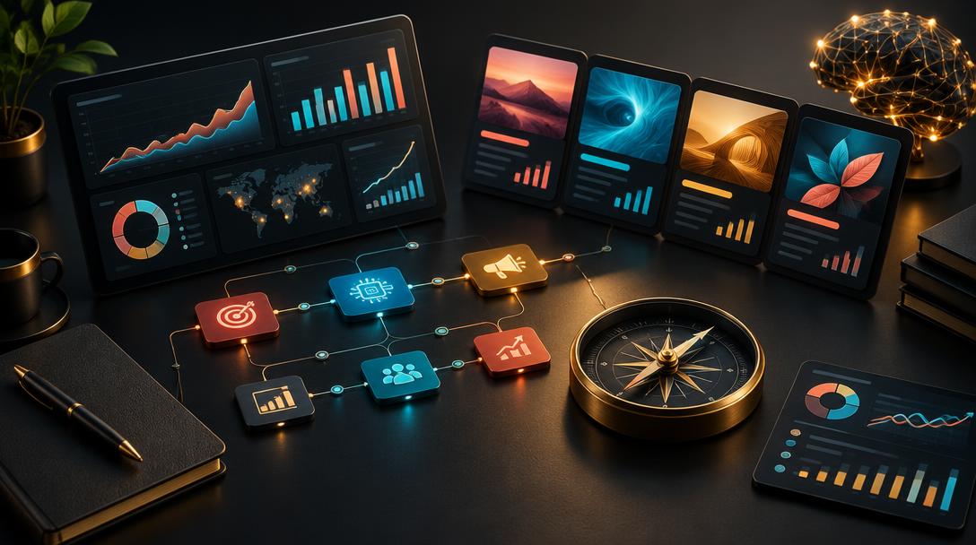 The Complete Guide to Hiring an AI Marketing Agency in 2026 — editorial guide cover by Socialfelio