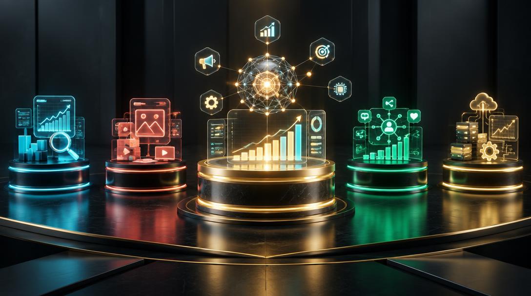 10 Best AI Marketing Agencies in 2026: In-Depth Comparison — editorial guide cover by Socialfelio
