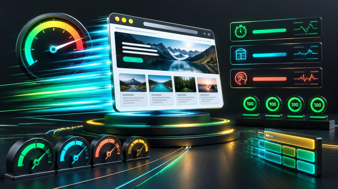 Core Web Vitals in 2026: Fix Speed, Win Conversions — editorial guide cover by Socialfelio