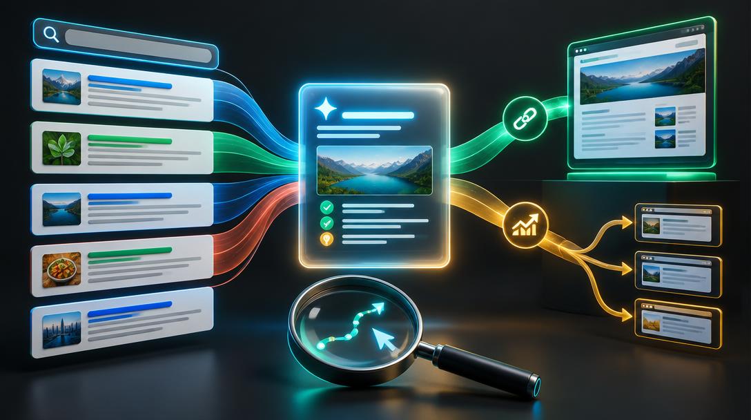 Google AI Mode & Zero-Click Search: Protecting Your Traffic — editorial guide cover by Socialfelio